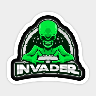 Alien Invader Sticker